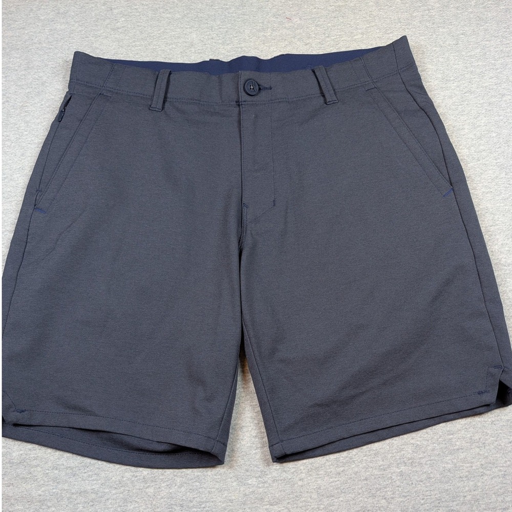 Tommy Bahama Mens On Par Short 8 Inch Navy Blue Golf Performance Tech Shorts 32